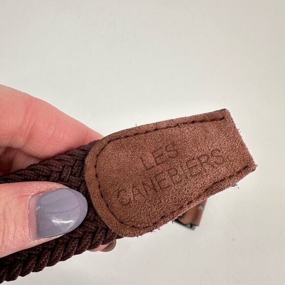 Les Canebiers Mens Braided Brown Belt Size Large‎ - Picture 8 of 14